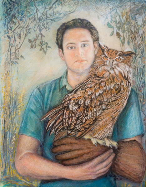 Boy with Owl de Silvia  Pastore