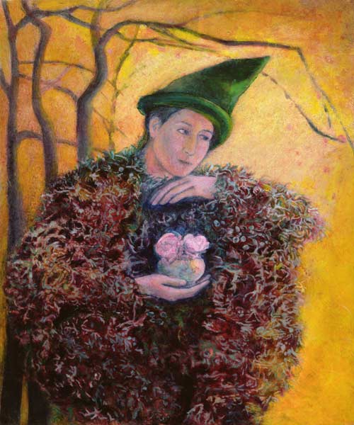 The Keeper of the Roses, 2003 (oil on gesso panel)  de Silvia  Pastore