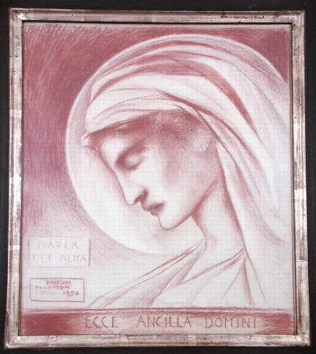 Ecce Ancilla Domini: Mater Dei Alma de Simeon Solomon