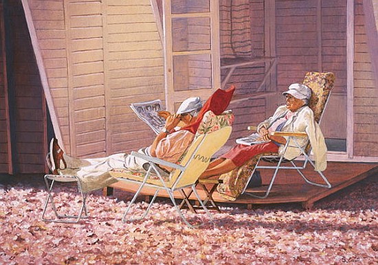 Evening Rest (oil on canvas)  de Simon  Cook