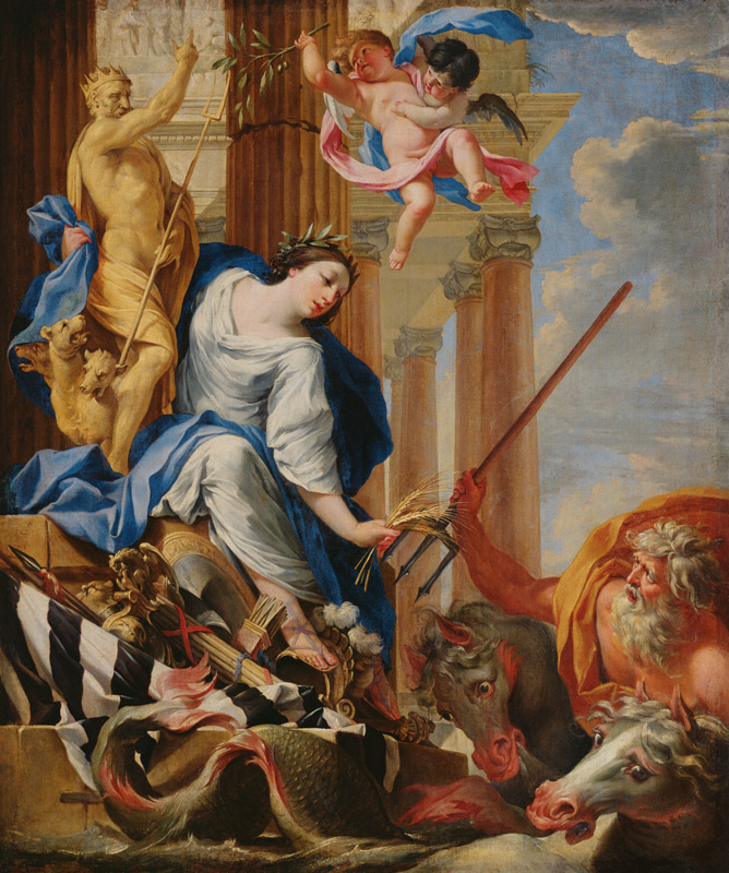 Ceres Vanquishing the Attributes of War de Simon Vouet