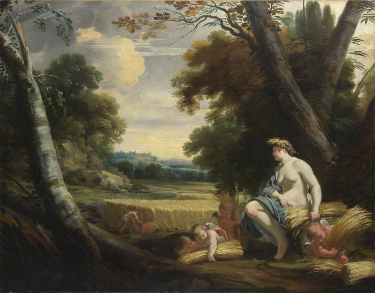 Ceres and Harvesting Cupids de Simon Vouet