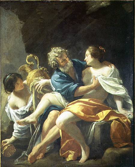 Lot and his Daughters de Simon Vouet
