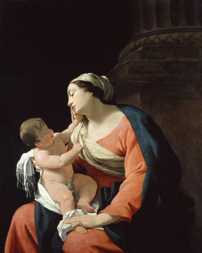 Madonna with child de Simon Vouet