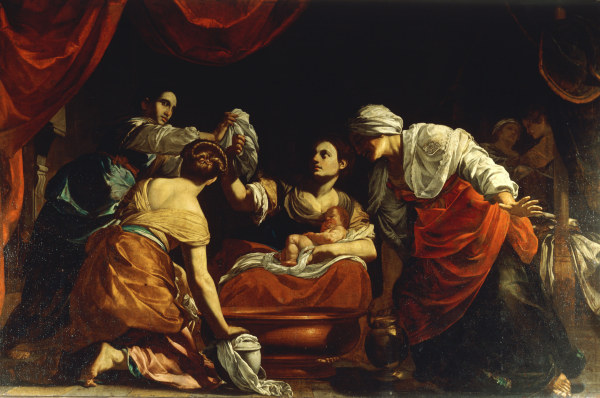 S.Vouet / Birth of Mary de Simon Vouet
