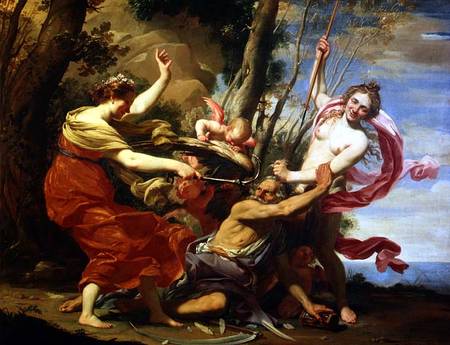 Time Overcome by Youth and Beauty de Simon Vouet