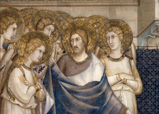 Christus erscheint dem hl. Martin von Tours im Traum de Simone Martini