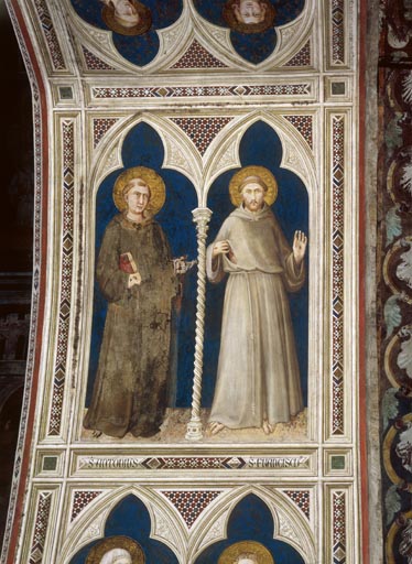 Die Heiligen Antonius und Franziskus de Simone Martini