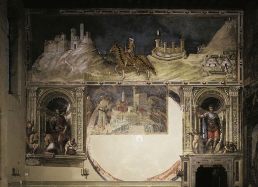 Reiterbildnis des sienesischen Heerfuehrers Guido Riccio da Fogliano de Simone Martini