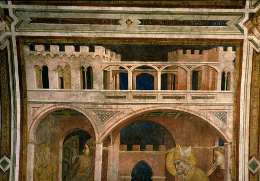 Simone Martini, Feuerwunder, Detail de Simone Martini