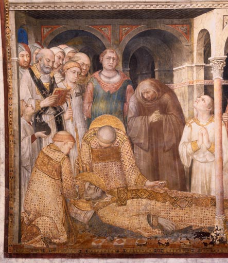 Der Tod des hl. Martin von Tours de Simone Martini
