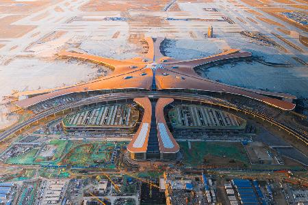 Daxing airport under construction