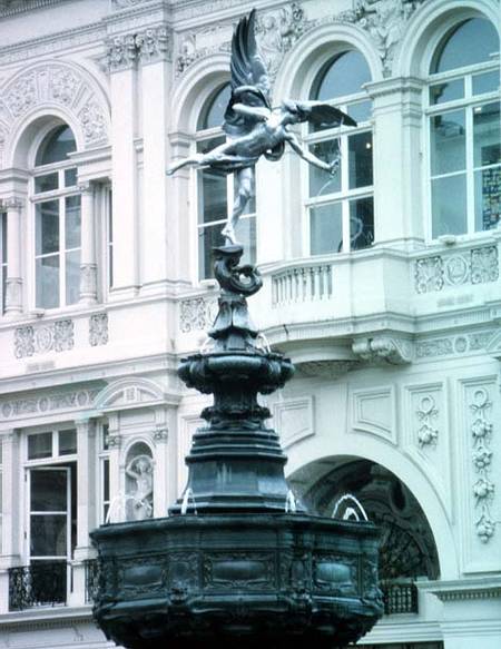 Eros (The Angel of Christian Charity), at Piccadilly Circus, London de Sir Alfred Gilbert