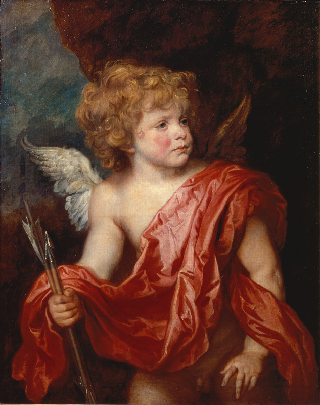 Amor mit den Liebespfeilen de Sir Anthonis van Dyck