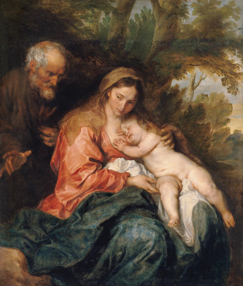 Be quiet on the flight to Egypt de Sir Anthonis van Dyck