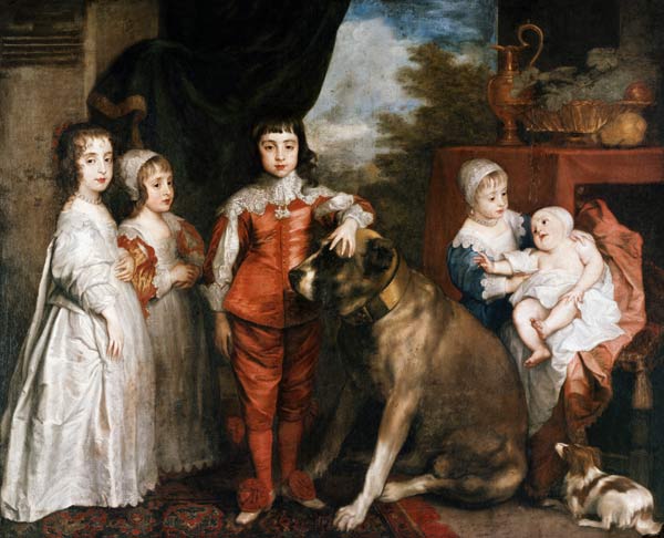 Die Kinder Karls I. von England de Sir Anthonis van Dyck