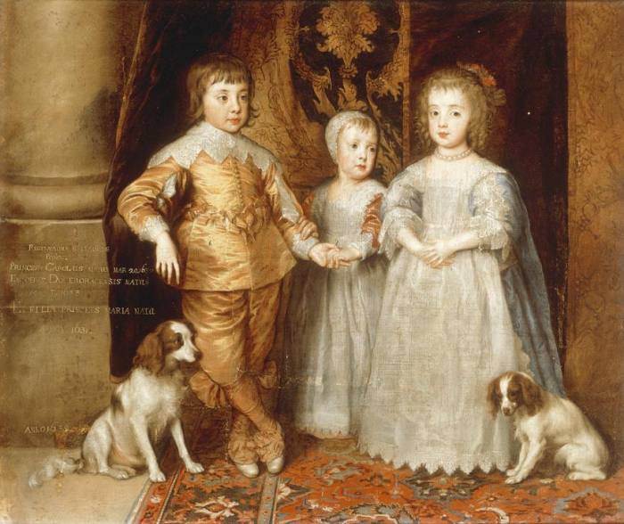 The Three Children of Charles I de Sir Anthonis van Dyck