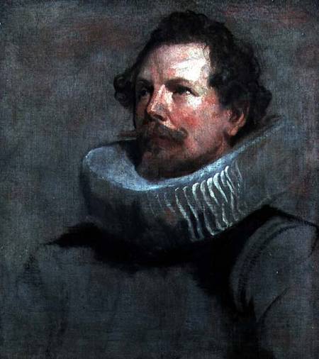 Portrait of a Man Wearing a Millstone Collar de Sir Anthonis van Dyck
