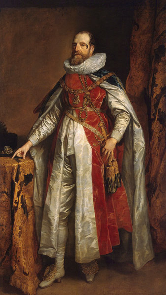 Portrait of Henry Danvers, 1st Earl of Danby (1573-1644), in robes as Knight of the Garter de Sir Anthonis van Dyck