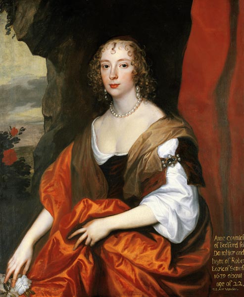 Anne Carr, Countess of Bedford, aged 22 de Sir Anthonis van Dyck