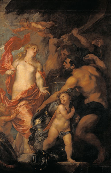 Venus asking Vulcan for the Armour of Aeneas de Sir Anthonis van Dyck