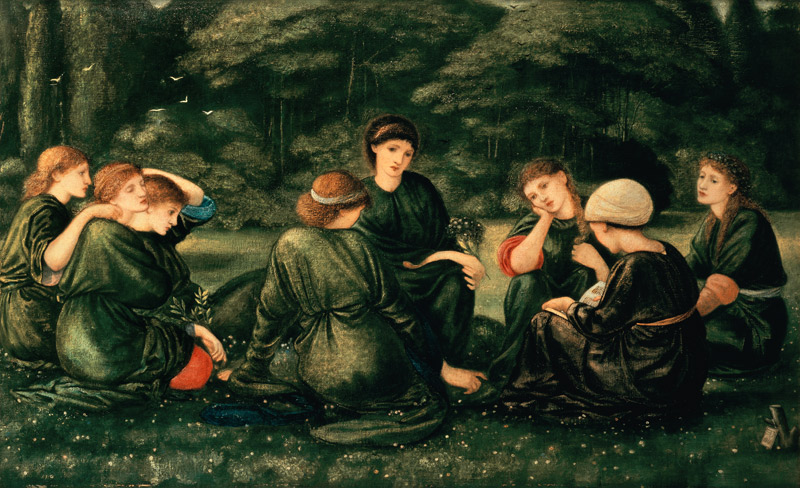 Green summer de Sir Edward Burne-Jones