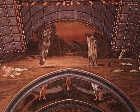 The Annunciation and part of an allegorical crucifixion de Sir Edward Burne-Jones