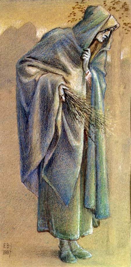 Cloaked figure de Sir Edward Burne-Jones