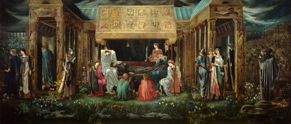 Der Schlaf des König Artus in Avalon de Sir Edward Burne-Jones