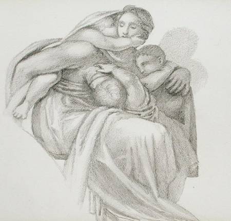 Mother and Three Children de Sir Edward Burne-Jones