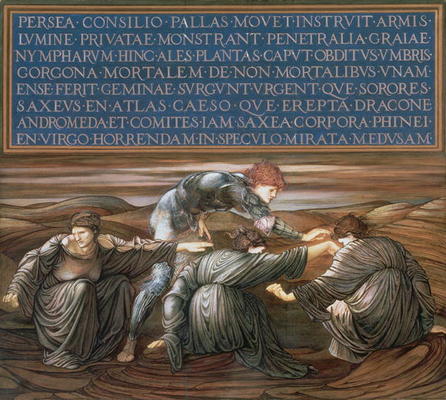 Perseus and the Graiae, 1877 (mixed media on paper) de Sir Edward Burne-Jones