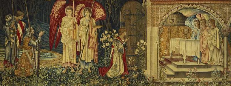 Sir Galahad, Bors und Parzival finden den Heiligen Gral. de Sir Edward Burne-Jones