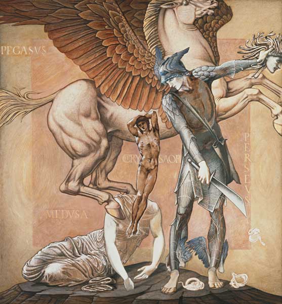 The Death of Medusa I de Sir Edward Burne-Jones