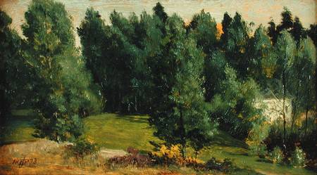 A Wooded Landscape de Sir Edward John Poynter