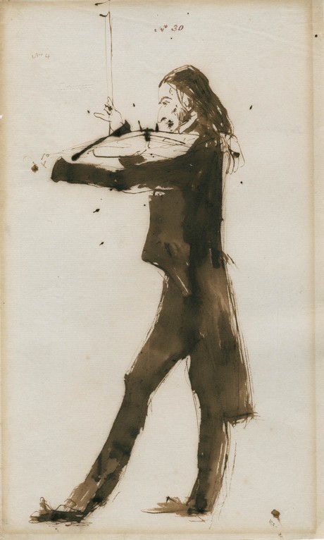 Portrait of Niccolò Paganini (1782-1840) de Sir Edwin Henry Landseer