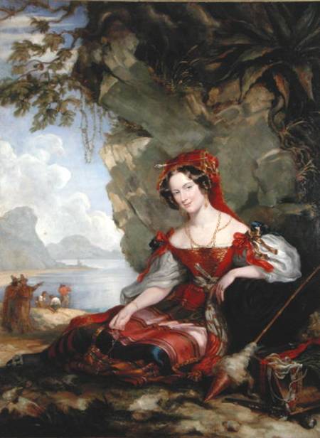 Lady Montague as a Gypsy de Sir George Hayter