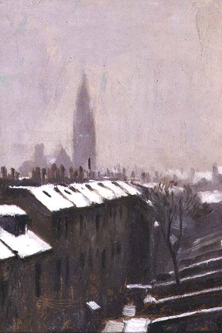 Duke Street under Snow, Edinburgh de Sir George Reid