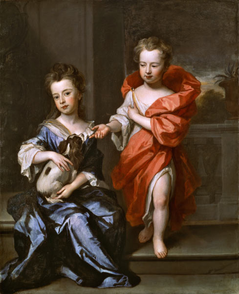 Two Children, perhaps of the Howard Family de Sir Godfrey Kneller