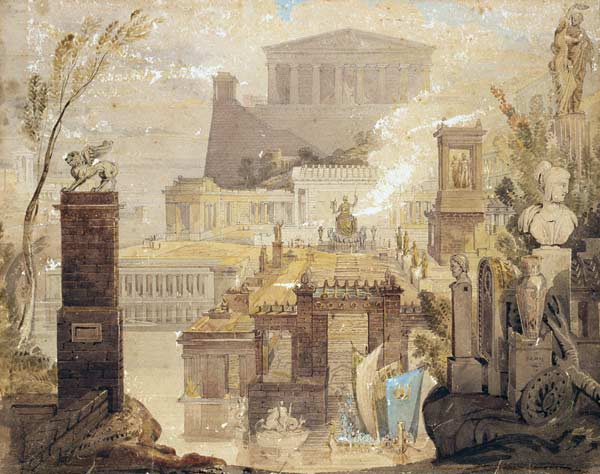 A Recreation of the Architecture of Ancient Athens de Sir James Pennathorne