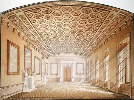 The Dining Room at Chatsworth (w/c, pen and de Sir Jeffry Wyatville