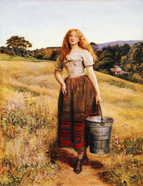 The Farmer''s Daughter de Sir John Everett Millais