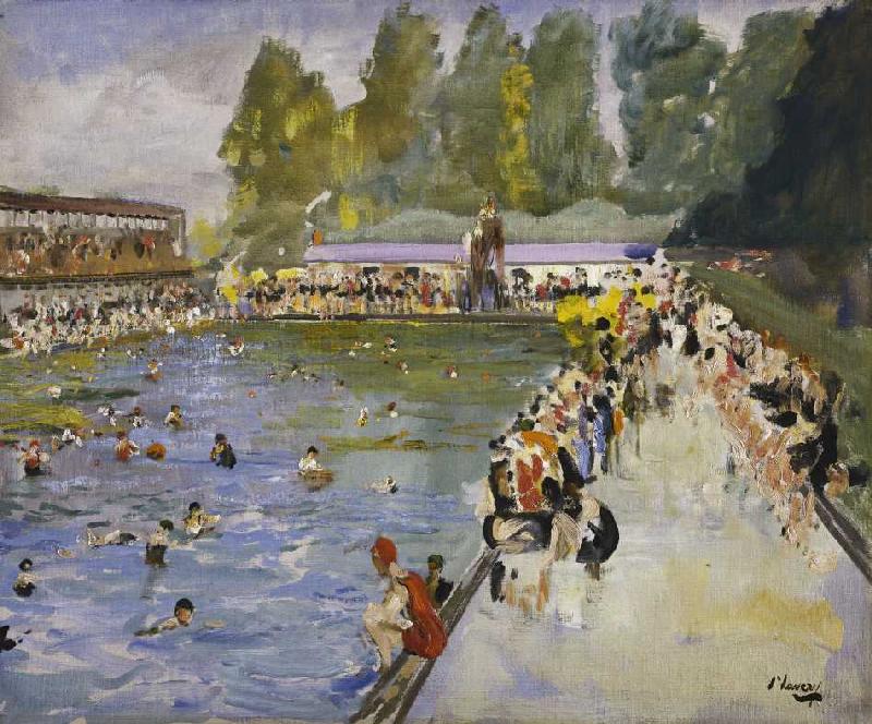 Im Schwimmbad (Chiswick Baths) de Sir John Lavery