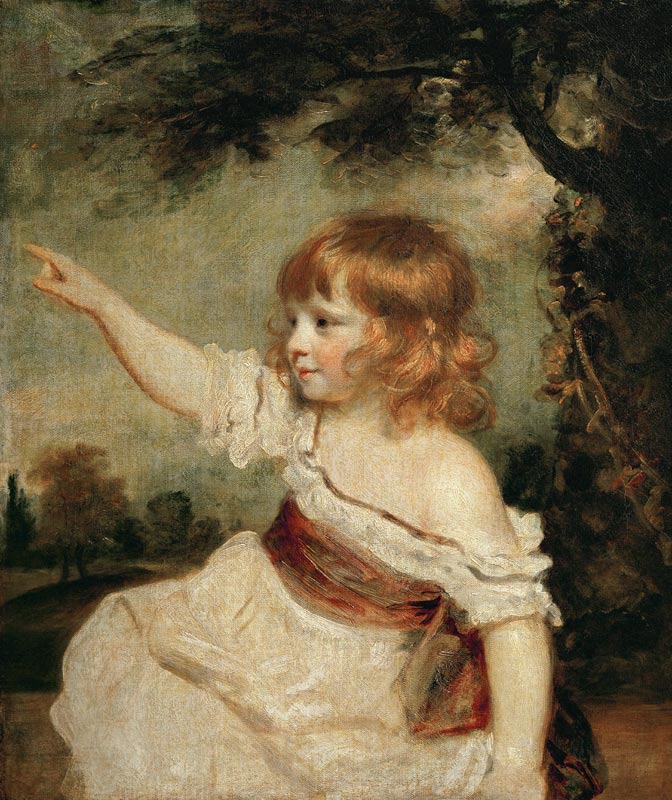 Painted for the aunt de Sir Joshua Reynolds