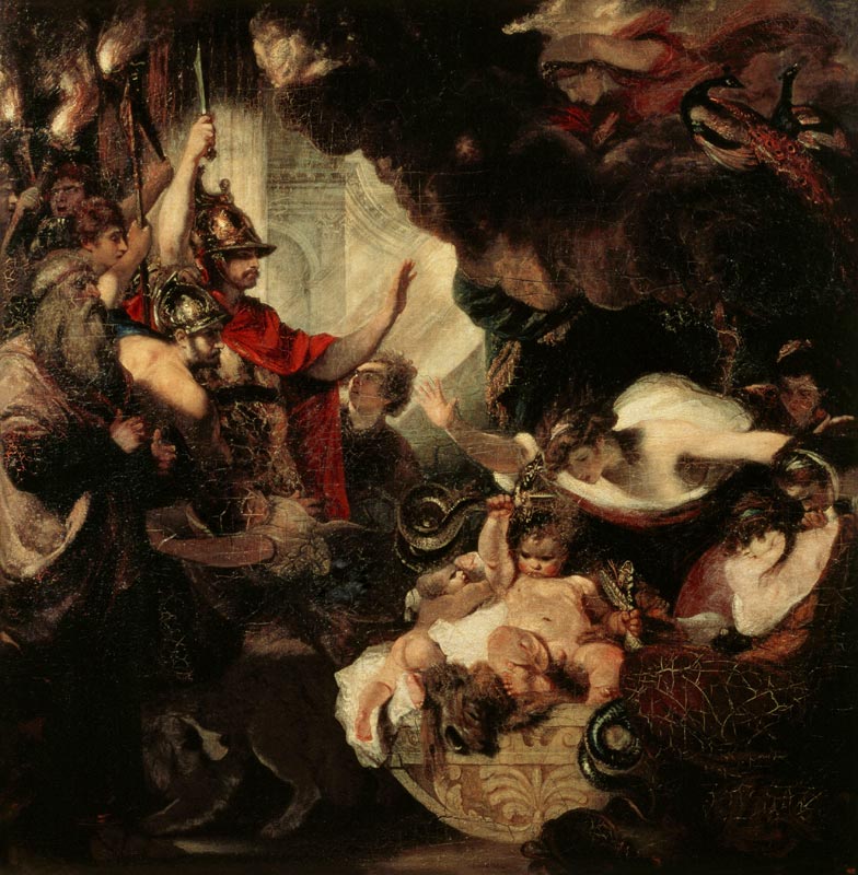 The Infant Hercules Strangling the Serpents de Sir Joshua Reynolds