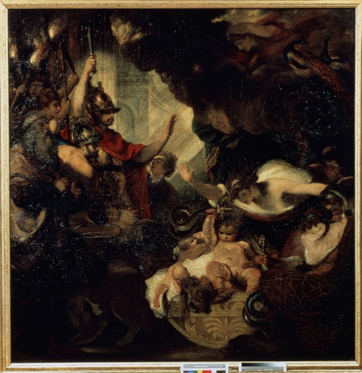The Infant Hercules strangling the Serpents de Sir Joshua Reynolds