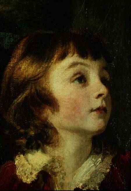 Head of a child detail from the painting the Fourth Duke of Marlborough (1739-1817) and his Family de Sir Joshua Reynolds