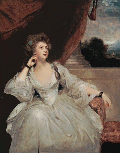 Portrait of Mrs. Stanhope (oil on canvas) de Sir Joshua Reynolds