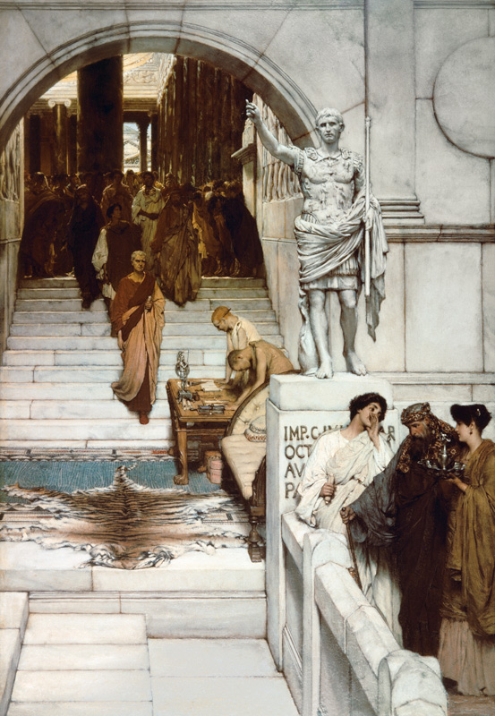 An Audience at Agrippa's de Sir Lawrence Alma-Tadema