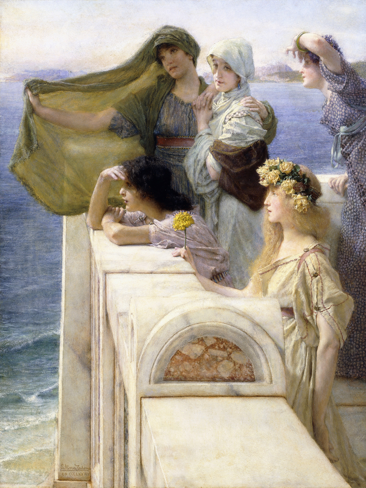 At Aphrodite's Cradle de Sir Lawrence Alma-Tadema