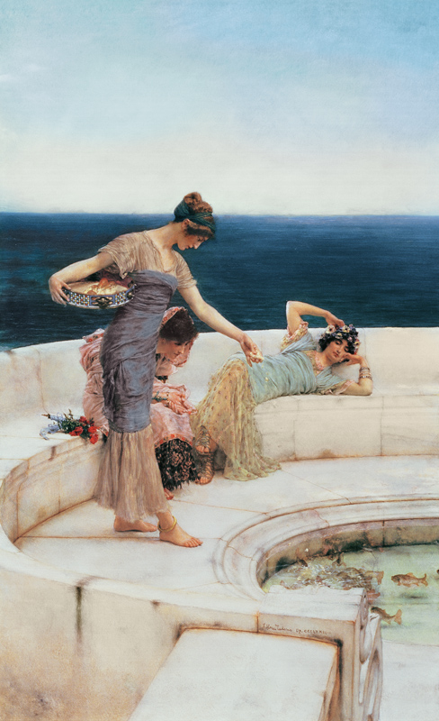 Cariños de plata de Sir Lawrence Alma-Tadema